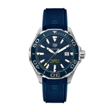 Buy Shop Tag Heuer Aquaracer Calibre 5 Automatic Blue Dial Blue Rubber Strap Watch for Men - WAY201B.FT6150 USA Online