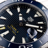 Buy Shop Tag Heuer Aquaracer Calibre 5 Blue Dial Silver Steel Strap Watch for Men - WAY201B.BA0927 USA Online