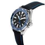 Buy Shop Tag Heuer Aquaracer Calibre 5 Automatic Black Dial Black Nylon Strap Watch for Men - WAY201C.FC6395 USA Online