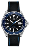 Buy Shop Tag Heuer Aquaracer Calibre 5 Automatic Black Dial Black Nylon Strap Watch for Men - WAY201C.FC6395 USA Online