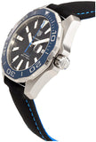 Buy Shop Tag Heuer Aquaracer Calibre 5 Automatic Black Dial Black Nylon Strap Watch for Men - WAY201C.FC6395 USA Online