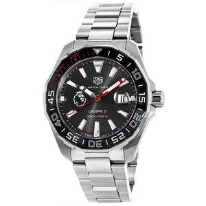 Buy Shop Tag Heuer Aquaracer Calibre 5 Premiere League Edition Black Dial Silver Stainless Steel Watch for Men - WAY201D.BA0927 USA Online