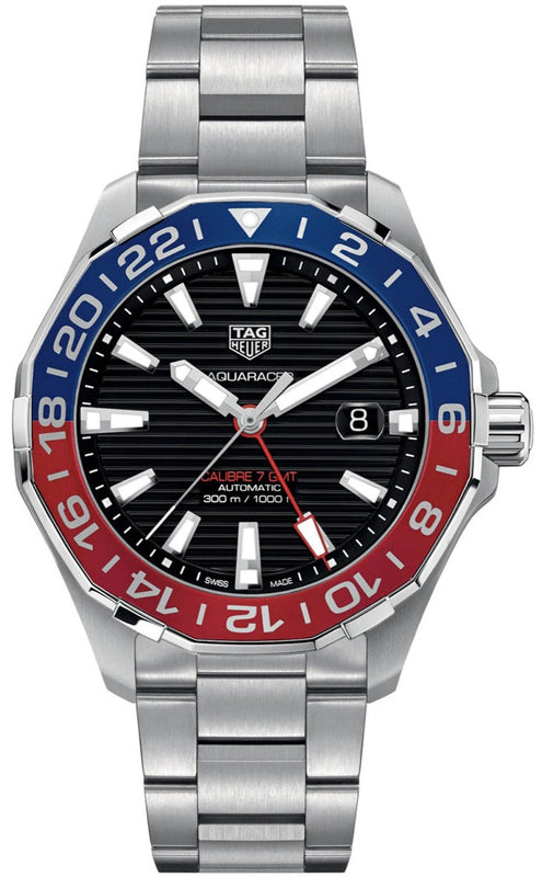 Buy Shop Tag Heuer Aquaracer Pepsi Black Dial Watch for Men - WAY201F.BA0927 USA Online
