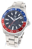 Buy Shop Tag Heuer Aquaracer GMT Caliber 7 Pepsi Black Dial Silver Steel Strap Watch for Men - WAY201F.BA0927 USA Online