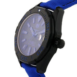 Buy Shop Tag Heuer Aquaracer Calibre 5 Automatic Titanium Blue Dial Blue Nylon Strap Watch for Gents - WAY208B.FC6382 USA Online