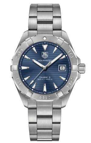 Buy Shop Tag Heuer Aquaracer Automatic Blue Dial Silver Steel Strap Watch for Men - WAY2112.BA0928 USA Online