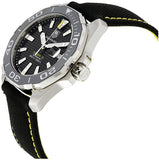 Buy Shop Tag Heuer Aquaracer Calibre 5 Automatic Black Dial Black Nylon Strap Watch for Men - WAY211A.FC6362 USA Online