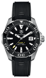 Buy Shop Tag Heuer Aquaracer Calibre 5 Automatic Black Dial Black Rubber Strap Watch for Men - WAY211A.FT6151 USA Online