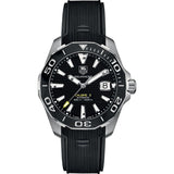 Buy Shop Tag Heuer Aquaracer Calibre 5 Automatic Black Dial Black Rubber Strap Watch for Men - WAY211A.FT6151 USA Online