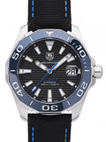 Buy Shop Tag Heuer Aquaracer Calibre 5 Automatic Black Dial Black Nylon Strap Watch for Men - WAY211B.FC6363 USA Online