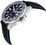 Buy Shop Tag Heuer Aquaracer Calibre 5 Automatic Black Dial Black Nylon Strap Watch for Men - WAY211B.FC6363 USA Online
