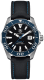 Buy Shop Tag Heuer Aquaracer Calibre 5 Automatic Black Dial Black Nylon Strap Watch for Men - WAY211B.FC6363 USA Online