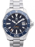 Buy Shop Tag Heuer Aquaracer Calibre 5 Blue Dial Silver Steel Strap Watch for Men - WAY211C.BA0928 USA Online