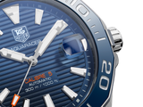 Buy Shop Tag Heuer Aquaracer Calibre 5 Blue Dial Silver Steel Strap Watch for Men - WAY211C.BA0928 USA Online
