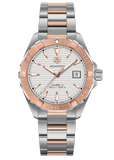 Buy Shop Tag Heuer Aquaracer Quartz White Dial Silver Strap Watch for Men - WAY1150.BD0911 USA Online