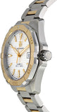 Tag Heuer Aquaracer Automatic White Dial Two Tone Steel Strap Watch for Men - WAY2151.BD0912