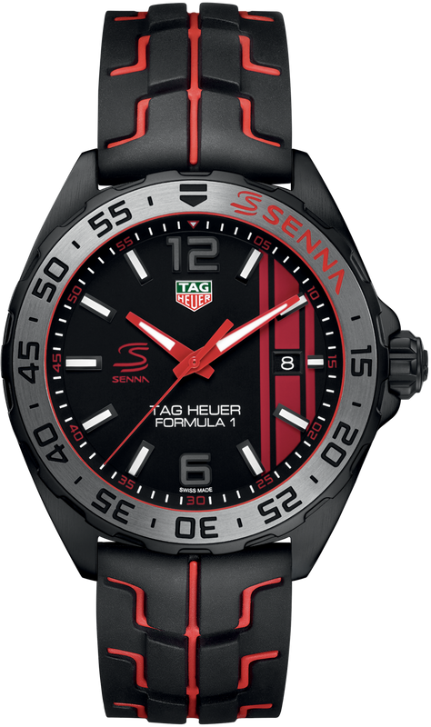 Buy Shop Tag Heuer Formula 1 Senna Special Edition Black Dial Two Tone Rubber Strap Watch for Men - WAZ1014.FT8027 USA Online