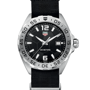 Buy Shop Tag Heuer Formula 1 Quartz Black Dial Black NATO Strap Watch for Men - WAZ1015.FC8198 USA Online