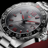 Buy Shop Tag Heuer Formula 1 Quartz Anthracite Dial Silver Steel Strap Watch for Men - WAZ1018.BA0842 USA Online
