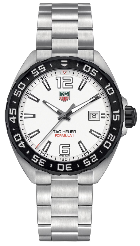 Buy Shop Tag Heuer Formula 1 White Dial Silver Steel Strap Watch for Men - WAZ1111.BA0875 USA Online