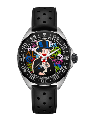 Buy Shop Tag Heuer Formula 1 Alec Monopoly Special Edition Black Rubber Strap Watch for Men - WAZ1117.FT8023 USA Online