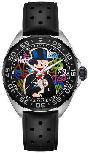 Buy Shop Tag Heuer Formula 1 Alec Monopoly Special Edition Black Rubber Strap Watch for Men - WAZ1117.FT8023 USA Online
