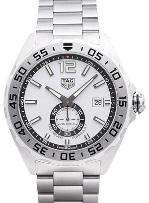 Buy Shop Tag Heuer Formula 1 Calibre 6 Automatic White Dial Silver Steel Strap Watch for Men - WAZ2013.BA0842 USA Online