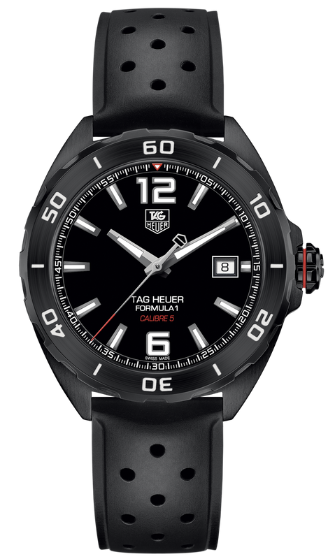 Buy Shop Tag Heuer Formula 1 Automatic Black Dial Black Rubber Strap Watch for Men - WAZ2115.FT8023 USA Online