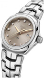 Buy Shop Tag Heuer Link Quartz Brown Dial Silver Steel Strap Watch for Women - WBC131E.BA0649 USA Online
