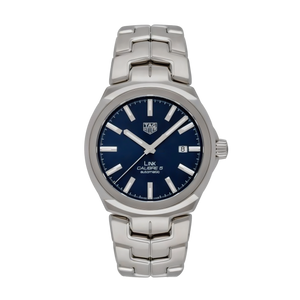 Buy Shop Tag Heuer Link Automatic Blue Dial Silver Steel Strap Watch for Men - WBC2112.BA0603 USA Online