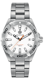Buy Shop Tag Heuer Aquaracer Quartz White Dial Silver Steel Strap Watch for Men - WBD1111.BA0928 USA Online