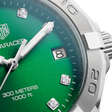 Buy Shop Tag Heuer Aquaracer Diamonds Emerald Green Dial Watch for Women - WBD1316.BA0740 USA Online