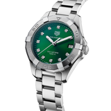 Buy Shop Tag Heuer Aquaracer Diamonds Emerald Green Dial Watch for Women - WBD1316.BA0740 USA Online