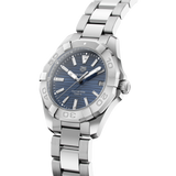 Tag Heuer Aquaracer Blue Dial Silver Steel Strap Watch for Women - WBD131D.BA0748