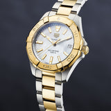 Buy Shop Tag Heuer Aquaracer Mother of Pearl Dial Two Tone Steel Strap Watch for Women - WBD1320.BB0320 USA Online