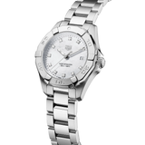 Tag Heuer Aquaracer Diamonds Mother of Pearl Dial Silver Steel Strap Watch for Women - WBD1414.BA0741