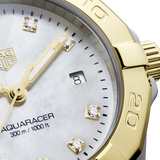 Buy Shop Tag Heuer Aquaracer Diamonds Mother of Pearl Dial Two Tone Steel Strap Watch for Men - WBD1422.BB0321 USA Online