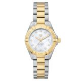 Buy Shop Tag Heuer Aquaracer Diamonds Mother of Pearl Dial Two Tone Steel Strap Watch for Men - WBD1422.BB0321 USA Online