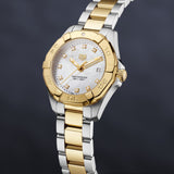 Buy Shop Tag Heuer Aquaracer Diamonds Mother of Pearl Dial Two Tone Steel Strap Watch for Men - WBD1422.BB0321 USA Online