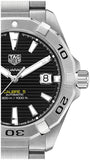 Tag Heuer Aquaracer Automatic Caliber 5 Black Dial Silver Steel Strap Watch for Men - WBD2110.BA0928