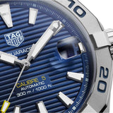 Tag Heuer Aquaracer Automatic Blue Dial Silver Steel Strap Watch for Men - WBD2112.BA0928