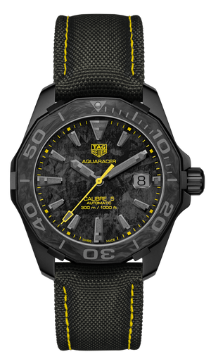 Buy Shop Tag Heuer Aquaracer Carbon Dial Watch for Men - WBD218B.FC6446 USA Online