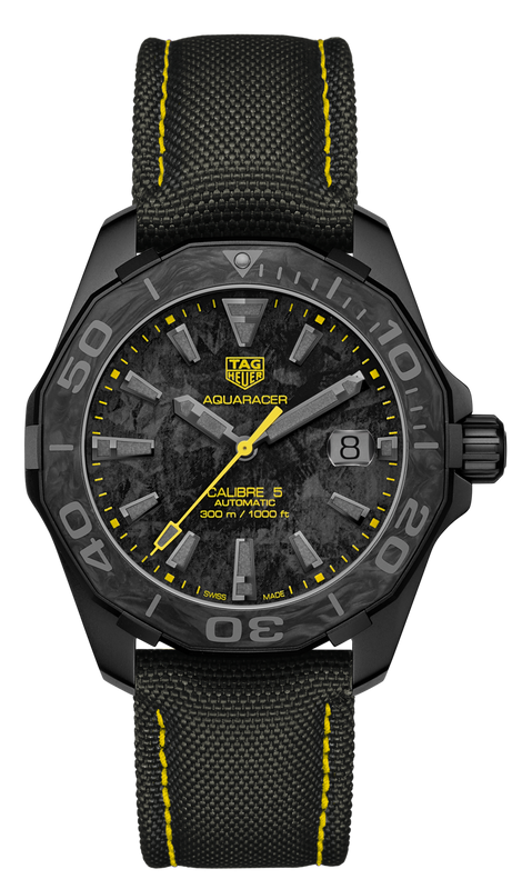 Buy Shop Tag Heuer Aquaracer Carbon Dial Watch for Men - WBD218B.FC6446 USA Online