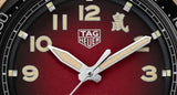 Tag Heuer Autavia Calibre 5 Chinese New Year Maroon Dial Maroon Leather Strap Watch for Men - WBE5193.FC8300