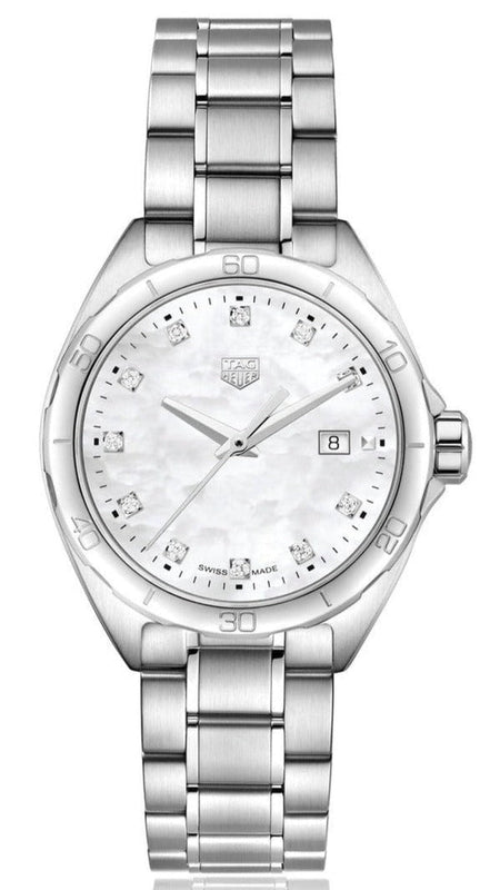 Buy Shop Tag Heuer Formula 1 White Mother of Pearl Dial Silver Steel Strap Watch for Women - WBJ1319.BA0666 USA Online