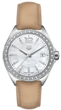 Buy Shop Tag Heuer Formula 1 Quartz Diamonds Mother of Pearl Dial Beige Leather Strap Watch for Women - WBJ131A.FC8254 USA Online