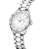 Tag Heuer Formula 1 Diamonds White Dial Two Tone Steel Strap Watch for Women - WBJ141AD.BA0974