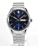 Buy Shop Tag Heuer Carrera Day Date Blue Dial Silver Steel Strap Watch for Women - WBN2012.BA0640 USA Online