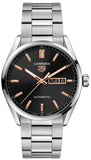 Buy Shop Tag Heuer Carrera Day Date Black Dial Silver Steel Strap Watch for Men - WBN2013.BA0640 USA Online