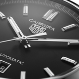 Buy Shop Tag Heuer Carrera Date Black Dial Silver Steel Strap Watch for Men - WBN2110.BA0639 USA Online